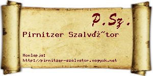 Pirnitzer Szalvátor névjegykártya